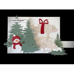 Dies/skre stencils, By Lene's BLD1699 - Juleand &amp; Julegris