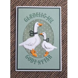 Dies/skre stencils, By Lene's BLD1704 - Gldelig Jul, Godt Nytr