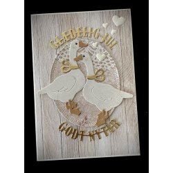 Dies/skre stencils, By Lene's BLD1704 - Gldelig Jul, Godt Nytr