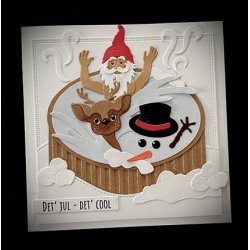 Dies/skre stencils, By Lene's BLD1705 - Stor bambi m/tilbehr 