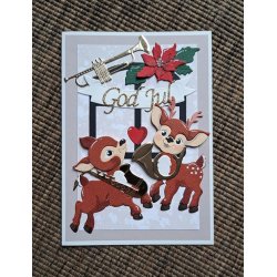 Dies/skre stencils, By Lene's BLD1706 - Sde bambi'er 