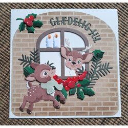 Dies/skre stencils, By Lene's BLD1706 - Sde bambi'er 