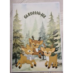 Dies/skre stencils, By Lene's BLD1706 - Sde bambi'er 