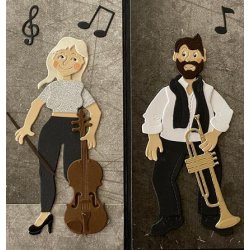 Dies/skre stencils, By Lene's BLD1708 - Musik instrumenter