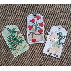 Dies/skre stencils, By Lene's BLD1712, Til-&-Fra kort