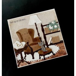 Dies/skre stencils, By Lene's BLD1717, Gulvtppe (eller mske et fad)