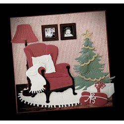 Dies/skre stencils, By Lene's BLD1717, Gulvtppe (eller mske et fad)