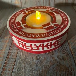 Dies/skre stencils, By Lene's BLD1722, Rund Konfirmations ramme