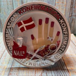 Dies/skre stencils, By Lene's BLD1724, Manicure ting, neglelak, filer, saks