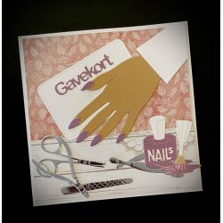 Dies/skre stencils, By Lene's BLD1724, Manicure ting, neglelak, filer, saks