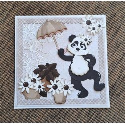 Dies/skre stencils, By Lene's BLD1729, Tilbehr til Panda BLD1727, Sommertj, sneakers, bog, blomst