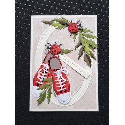 Dies/skre stencils, By Lene's BLD1733, Sneakers