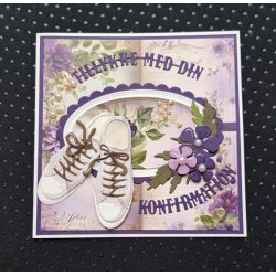 Dies/skre stencils, By Lene's BLD1733, Sneakers