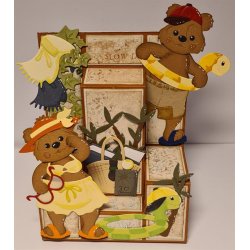 Dies/skre stencils, By Lene's BLD1746, Tilbehr til Panda BLD1727, Bukser &amp; skjorte/jakke