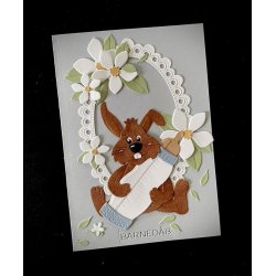 Dies/skre stencils, By Lene's BLD1750, Store Kaniner