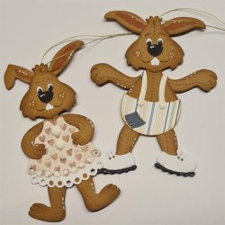 Dies/skre stencils, By Lene's BLD1750, Store Kaniner