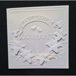 Dies/skre stencils, By Lene's BLD1753, Liljer