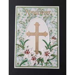 Dies/skre stencils, By Lene's BLD1754, Kors og Kondolerer