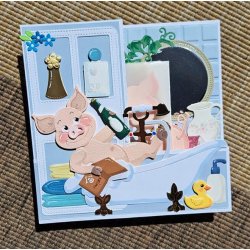 Dies/skre stencils, By Lene's BLD1755, Glade Grise