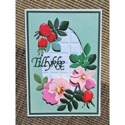 Dies/skre stencils, By Lene's BLD1763, Hybenroser