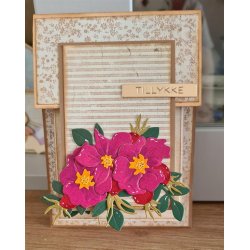 Dies/skre stencils, By Lene's BLD1763, Hybenroser