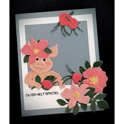 Dies/skre stencils, By Lene's BLD1763, Hybenroser