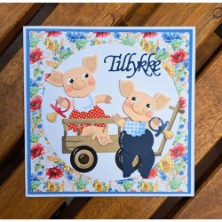 Dies/skre stencils, By Lene's BLD1764, Babygrise / sm grise