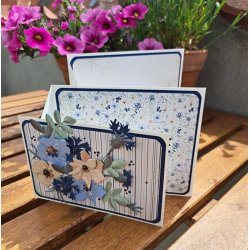 Dies/skre stencils, By Lene's BLD1771, Kornblomster