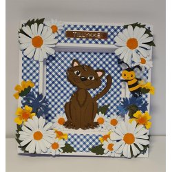 Dies/skre stencils, By Lene's BLD1772, Margueritter