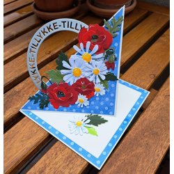 Dies/skre stencils, By Lene's BLD1774, Valmuer