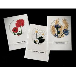 Dies/skre stencils, By Lene's BLD1774, Valmuer