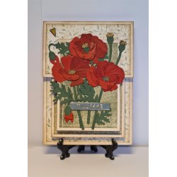 Dies/skre stencils, By Lene's BLD1774, Valmuer