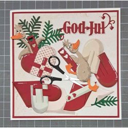 Dies/skre stencils, By Lene's BLD1108, Sm flethjerter