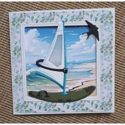 Dies/skre stencils, By Lene's BLD1777, Surfer