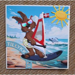 Dies/skre stencils, By Lene's BLD1777, Surfer