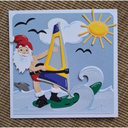 Dies/skre stencils, By Lene's BLD1777, Surfer