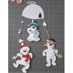 Dies/skre stencils, By Lene's BLD1780, Igloo