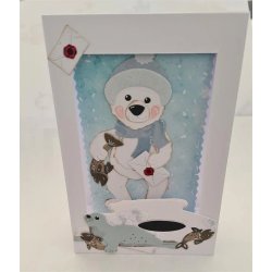 Dies/skre stencils, By Lene's BLD1778, Isbjrn