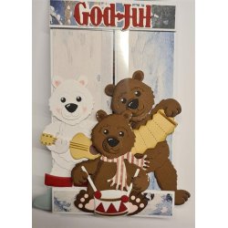 Dies/skre stencils, By Lene's BLD179, Tilbehr til Isbjrnen (BLD1778)