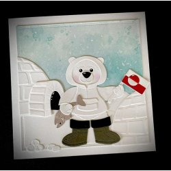 Dies/skre stencils, By Lene's BLD179, Tilbehr til Isbjrnen (BLD1778)