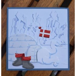 Dies/skre stencils, By Lene's BLD1780, Igloo