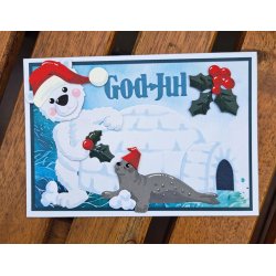 Dies/skre stencils, By Lene's BLD1780, Igloo