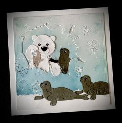 Dies/skre stencils, By Lene's BLD1781, Huller i isen / is-revner