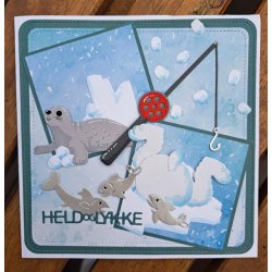 Dies/skre stencils, By Lene's BLD1782, Sl og isflage