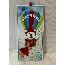 Dies/skre stencils, By Lene's BLD1784, Luftballon