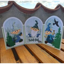 Dies/skre stencils, By Lene's BLD1786, XL-nisse (strre model af BLD1001)