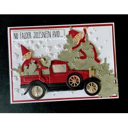 Dies/skre stencils, By Lene's BLD1787, Gammel bil