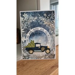 Dies/skre stencils, By Lene's BLD1787, Gammel bil