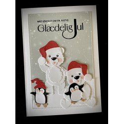 Dies/skre stencils, By Lene's BLD1789, Tilbehr til BLD1778-Isbjrn &amp; mange andre figurer