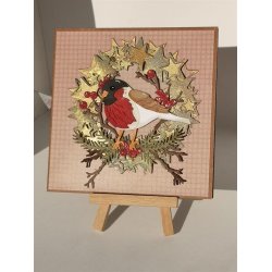 Dies/skre stencils, By Lene's BLD1791, Stjernekrans